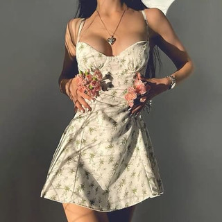 [Bigsize 55-100kg] Váy 2 dây flowers