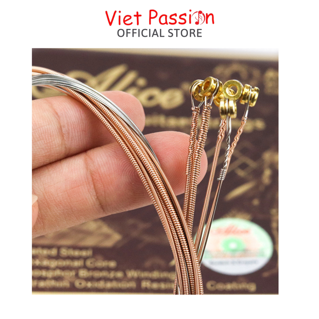 Dây đàn guitar acoustic Alice AW432 A206 A406 AW436 AWR47  chính hãng Viet Passion