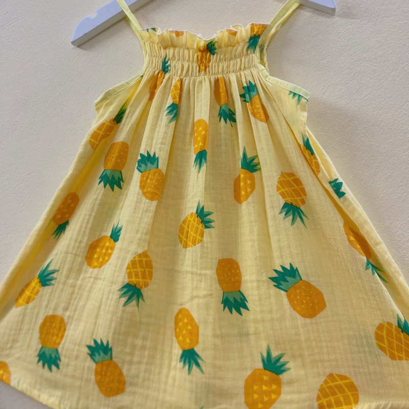 Váy bé gái 2 dây xô muslin size to mềm mịn, thoáng mát, thấm hút mồ hôi