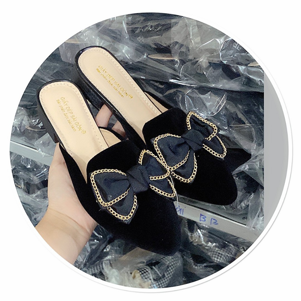 Sục mũi nhọn nơ xích đế 3p ( phom chuẩn- LƯU Ý : MUỐN THOẢI MÁI TĂNG 1 SIZE )