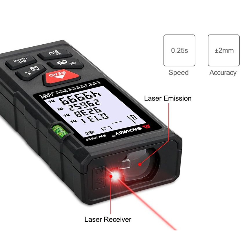 Thước đo khoảng cách bằng tia laser KAW - Độ chính xác cao - Máy đo laser chất lượng cao