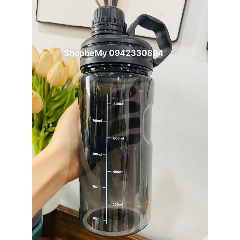 Bình Nước Thể Thao Dung Tích 1.1 , Có Vạch Ngăn, Quai Móc Tiện Lợi - (HKM Clear) | BigBuy360 - bigbuy360.vn