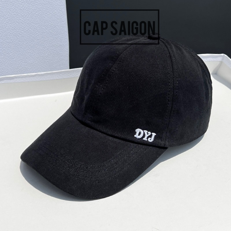 Mũ lưỡi trai kaki mềm CAPSAIGON thêu đơn giản phong cách unisex nam nữ