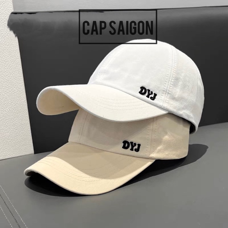 Mũ lưỡi trai kaki mềm CAPSAIGON thêu đơn giản phong cách unisex nam nữ