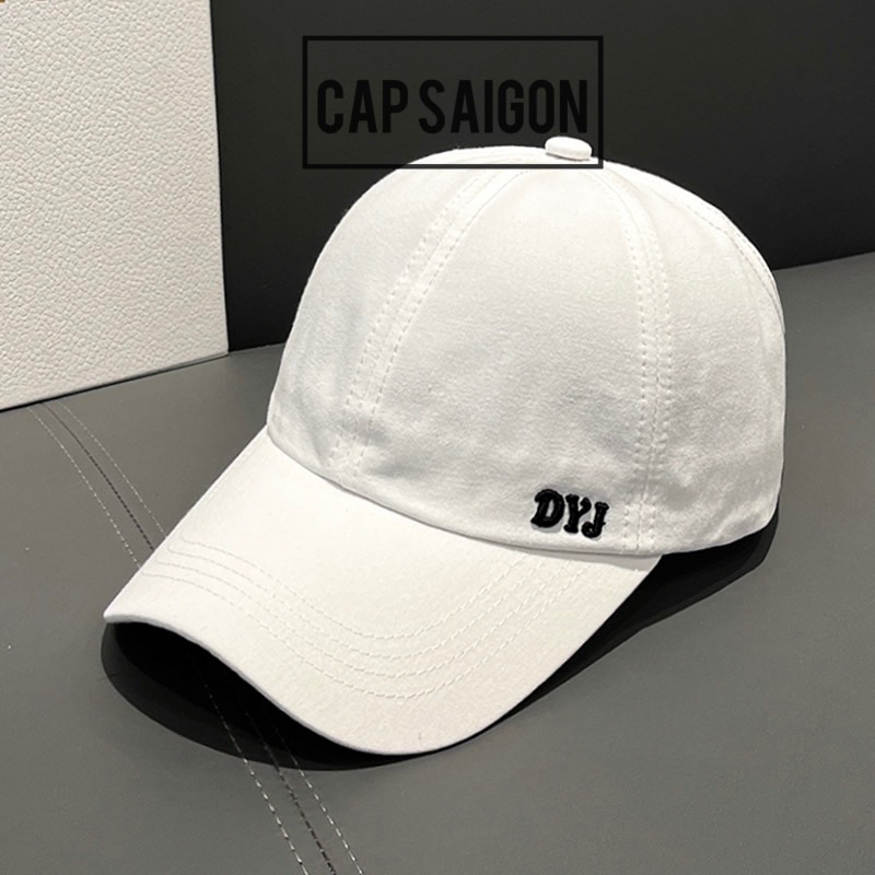 Mũ lưỡi trai kaki mềm CAPSAIGON thêu đơn giản phong cách unisex nam nữ