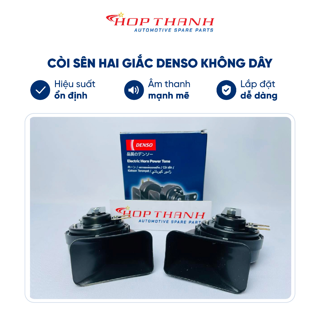 Còi sên dành cho ô tô hai giắc, không dây DENSO chính hãng, mã JK2720006930