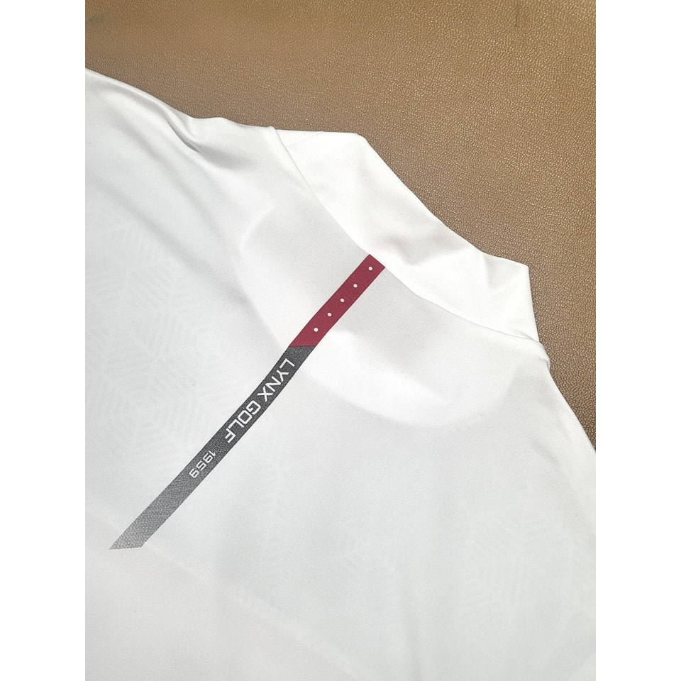 Áo phông nam LYNX vải golf cổ 3 phân