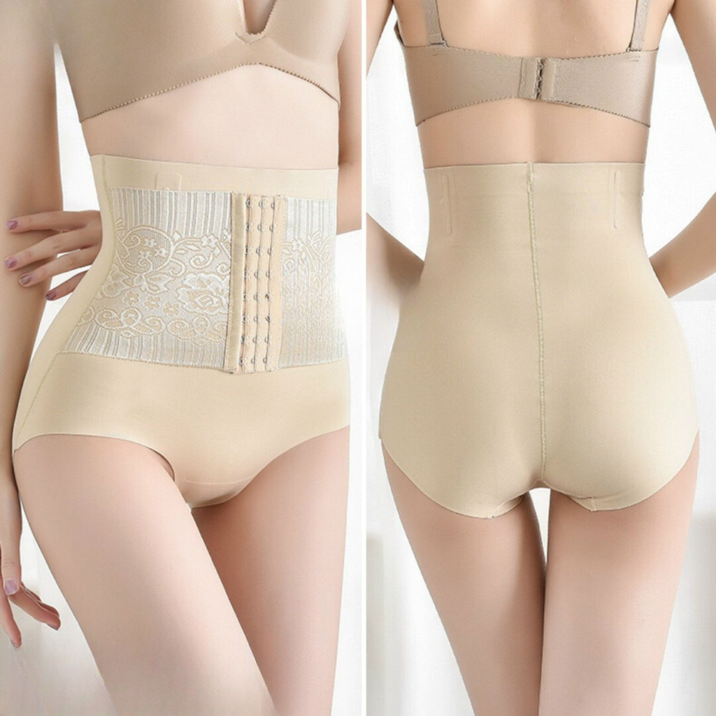 Quần gen nịt bụng mặc váy siết eo cao cấp, nâng mông có móc cài trước định hình giúp eo thon gọn MS801 - SALINA STORE