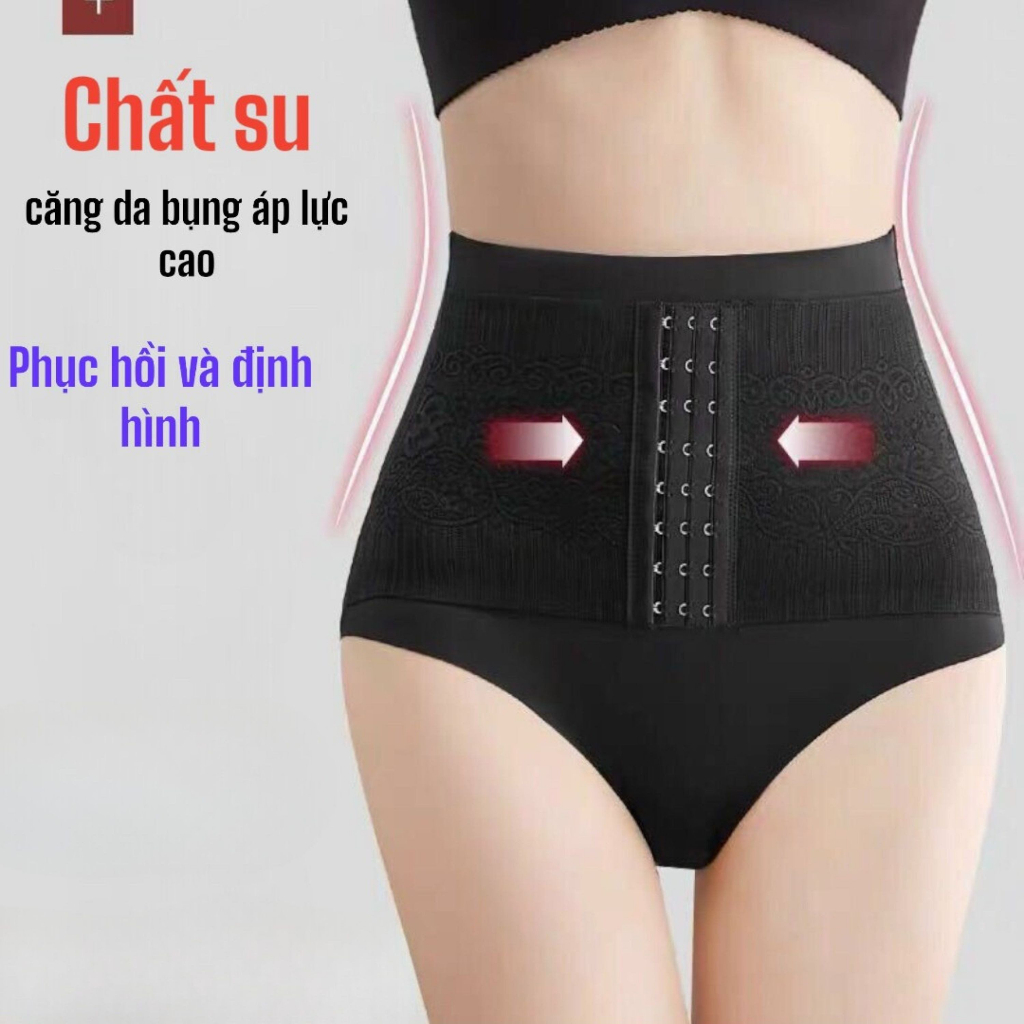 Quần gen nịt bụng mặc váy siết eo cao cấp, nâng mông có móc cài trước định hình giúp eo thon gọn MS801 - SALINA STORE