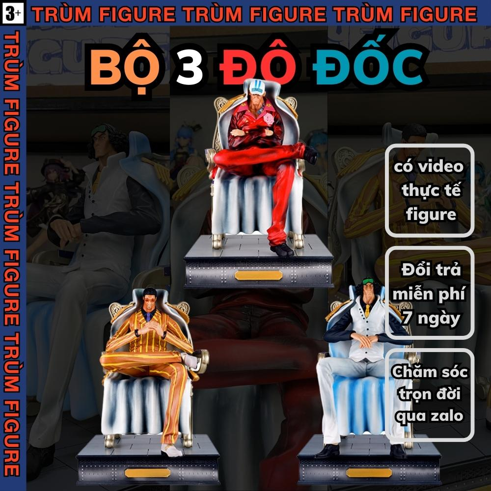 Mô hình, Figure  BỘ 3 ĐÔ ĐỐC One Piece - Figure One Piece-Full box Trùm figure