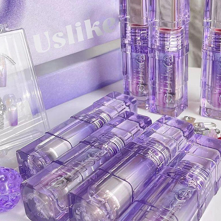 Ranliy💗Son Bóng Dưỡng Ẩm Lâu Trôi Dòng Nước Thế Giới Us Like The world Ánh Sáng Màu Sắc