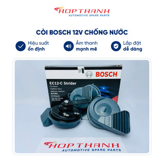 Còi BOSCH với thiết kế chống nước dành cho ô tô chính hãng 12V, mã 0986AH0220
