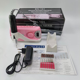 Máy mài móng DRILL 101, EN101 tích điện kèm đủ phụ kiện bộ đầu mài máy khoẻ êm
