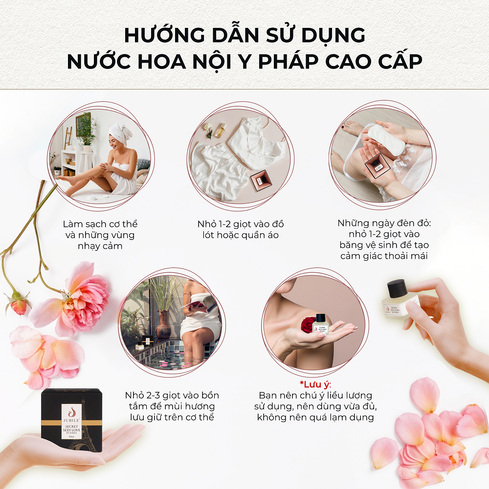 Nước Hoa Vùng Kín Pháp Jubilé Secret Sexy Love Chính Hãng 10ml