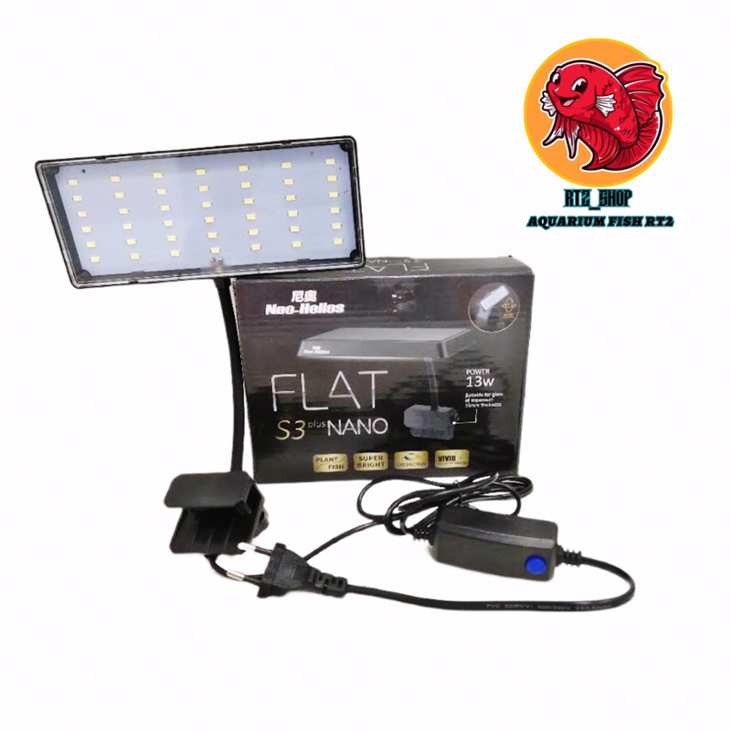 Đèn flat s3 plus nano cho bể cá thuỷ sinh mini.