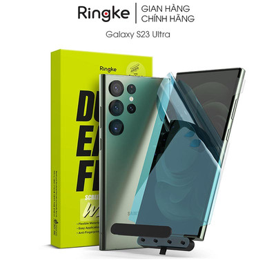 [Combo 2] Dán màn hình Samsung Galaxy S23 Ultra Ringke Dual Easy Film Wing