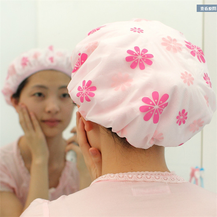 Mũ tắm chống nước mũ ủ tóc chùm đầu  co giãn dùng nhiều lần phong cách tối giản DC19