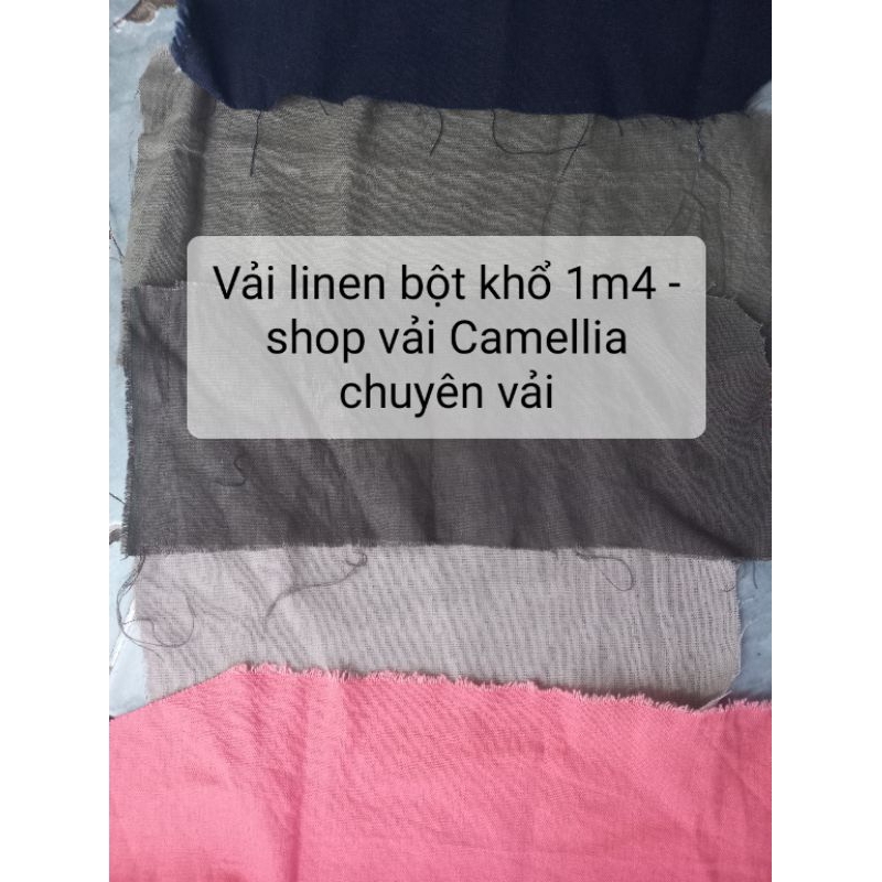 Vải Linen Bột (Vải Lanh) Chất Vải Mịn, Mướt Nhiều Màu Tông Lạnh Hàng Ngoại Nhập Khổ 1m4