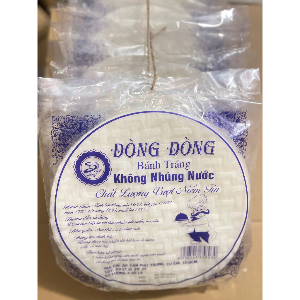 Bánh tráng Tròn không nhúng nước Đòng Đòng - Bánh lớn  Khoảng 30 lá