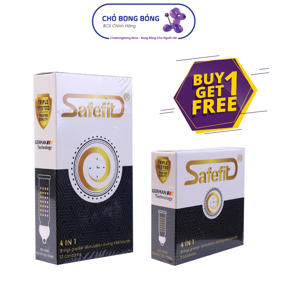 Bao Cao Su BCS SafeFit 4in1 0.06 x 50.5 mm cho cuộc yêu thêm thăng hoa