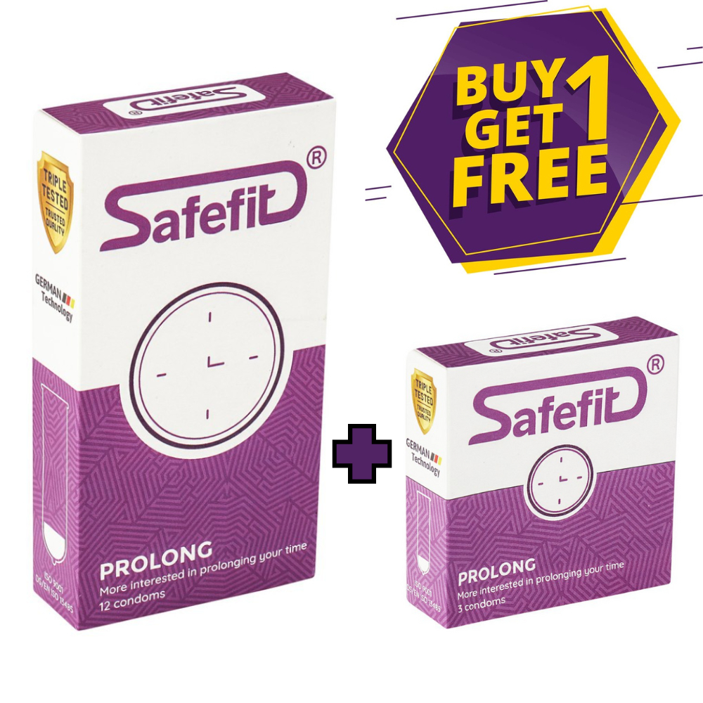 Bao Cao Su BCS Safefit Prolong 0.05 x 50.5 mm kéo dài cuộc yêu