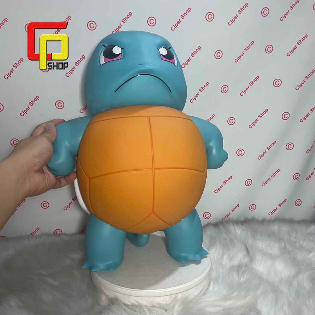 Mô hình Squirtle 1:1 - Mô hình Rùa nước Pokemon 40cm - Figure Pokemon 1:1