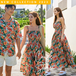 Đồ đôi nam nữ đi biển mới nhất - Rẻ nhất Set đồ đôi nam nữ đi biển thời trang