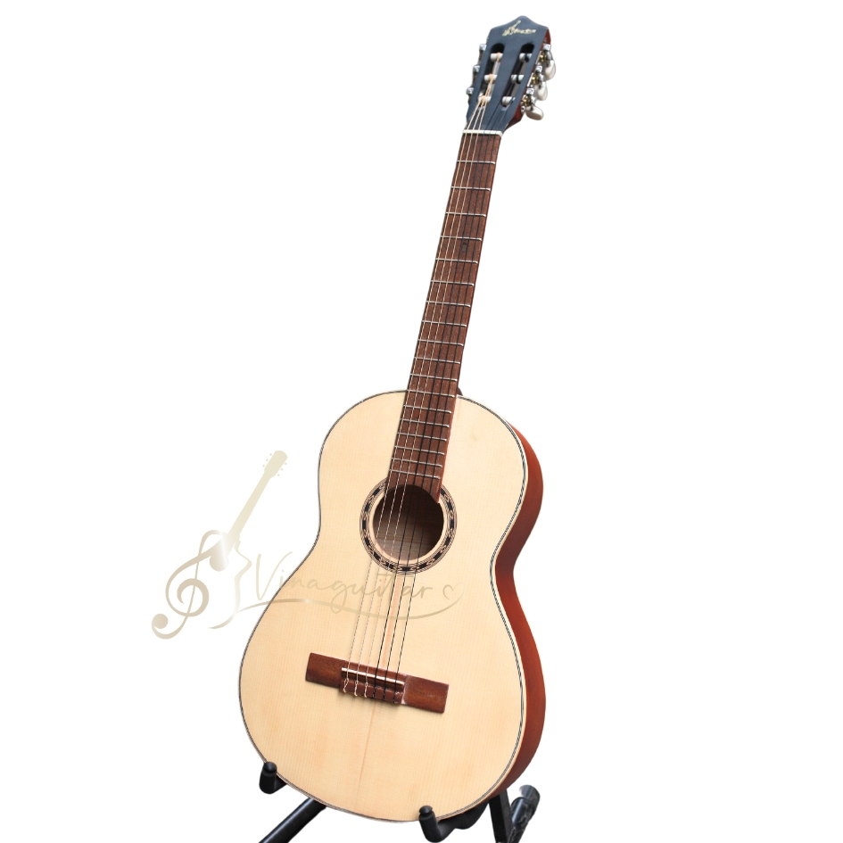 Đàn Guitar 3/4 Classic Gỗ Thịt Có Ty Vinaguitar VG-CEM34 - Guitar Trẻ Em 38inch