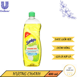 Sunlight nước rửa chén chanh chai 400 g - nước rửa chén