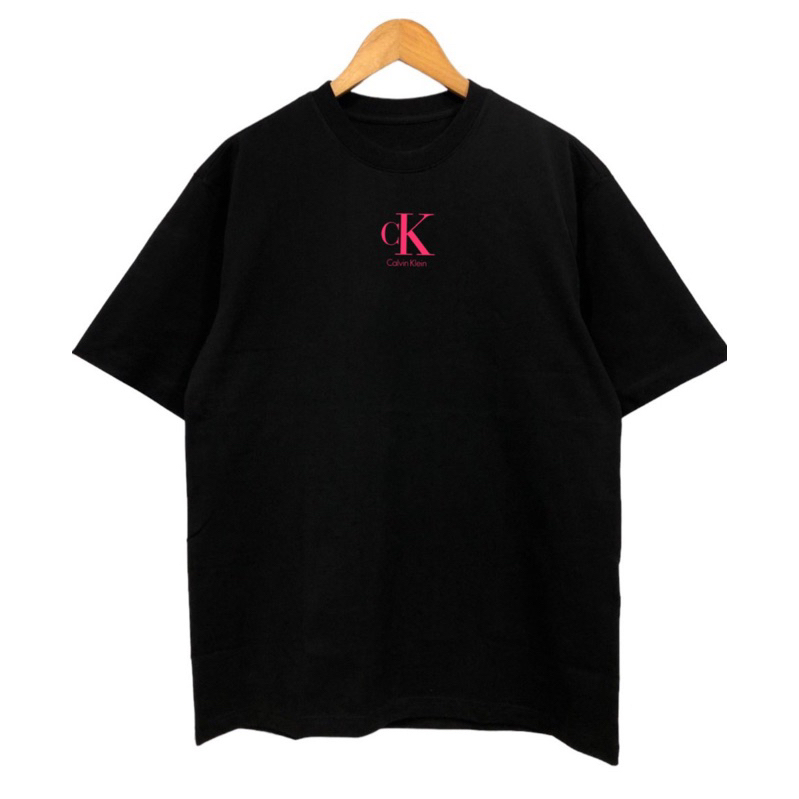 Áo thun CK Calvin Klein logo dễ thương cá tính, áo phông nam nữ Form rộng