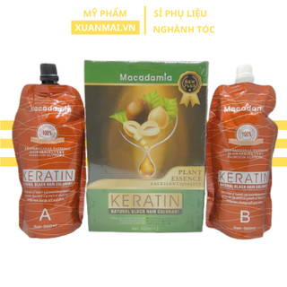 Nhuộm Đen Phủ Bạc Tóc Keratin tinh chất từ trái Macadamia chuyên gia phủ tóc bạc