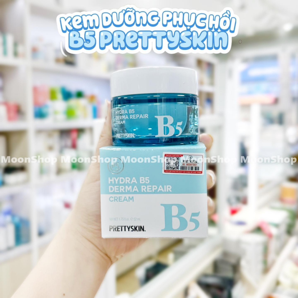 Kem dưỡng hydra B5 nhà Prettyskin giúp cấp ẩm, phục hồi và dưỡng trắng da