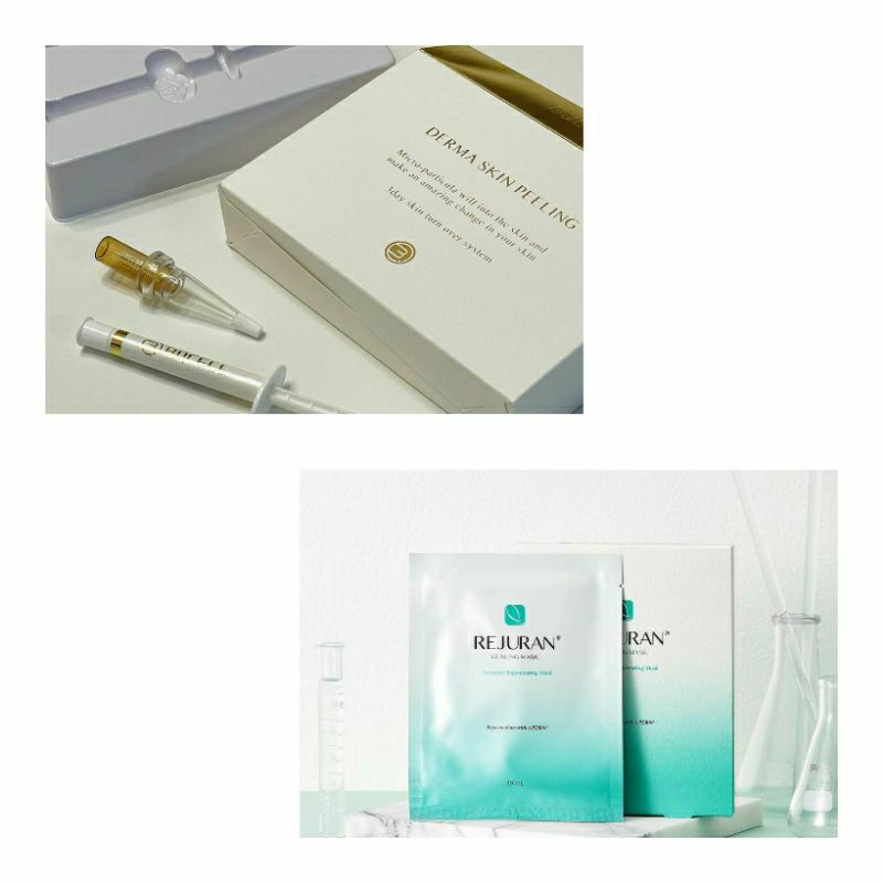 (Combo) Thay da sinh học Bqcell và Mặt nạ phục hồi Rejuran healing mask Hàn Quốc