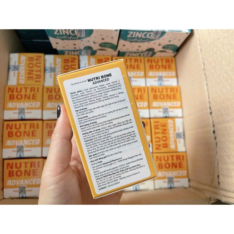 NutriBone bổ sung Canxi, Mg, Kẽm giúp xương chắc khoẻ