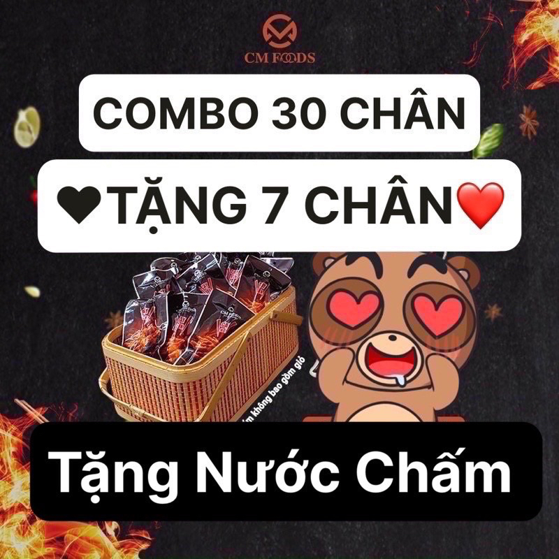 ( Tặng Nước Chấm ) Combo 30 Chân Gà Ủ Vị CM Food [CHÂN GÀ Ủ Vị Việt Nam ]