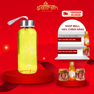 Quà tặng Bình đựng nước thủy tinh 300ml thương hiệu saffron việt nam