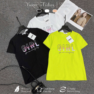 Áo Thun Thái Nữ YUNA Nhiều Màu Hình Tự Chọn Vải Thun Cotton Thái Mịn Đẹp mã Best Girl