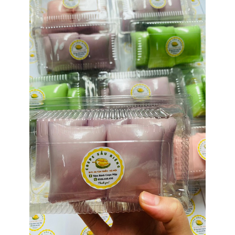 Bánh crepe việt quất - Bánh crep vị việt quất hộp 5 chiếc thơm ngon khó cưỡng