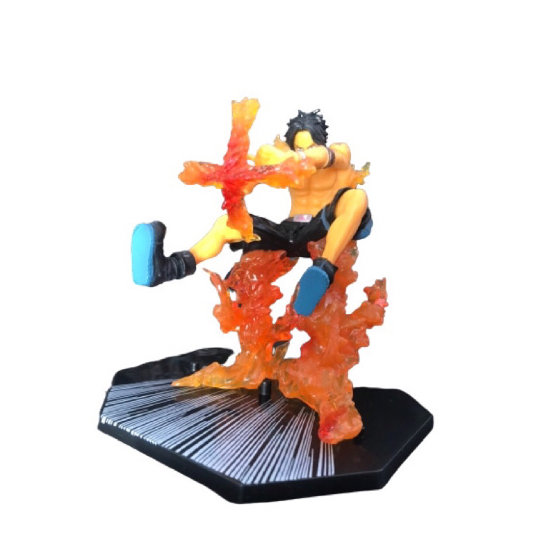 Mô hình One Piece Luffy Store ace băng râu trắng 2 đầu có đế cao 16cm, full box, figure nhân vật anime đảo hải tặc