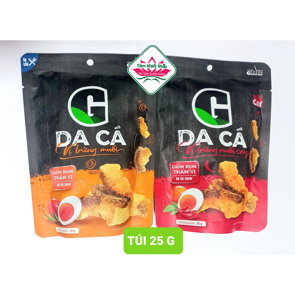 Da cá trứng muối G kitchen 25 g   2 vị hsd: 10/24