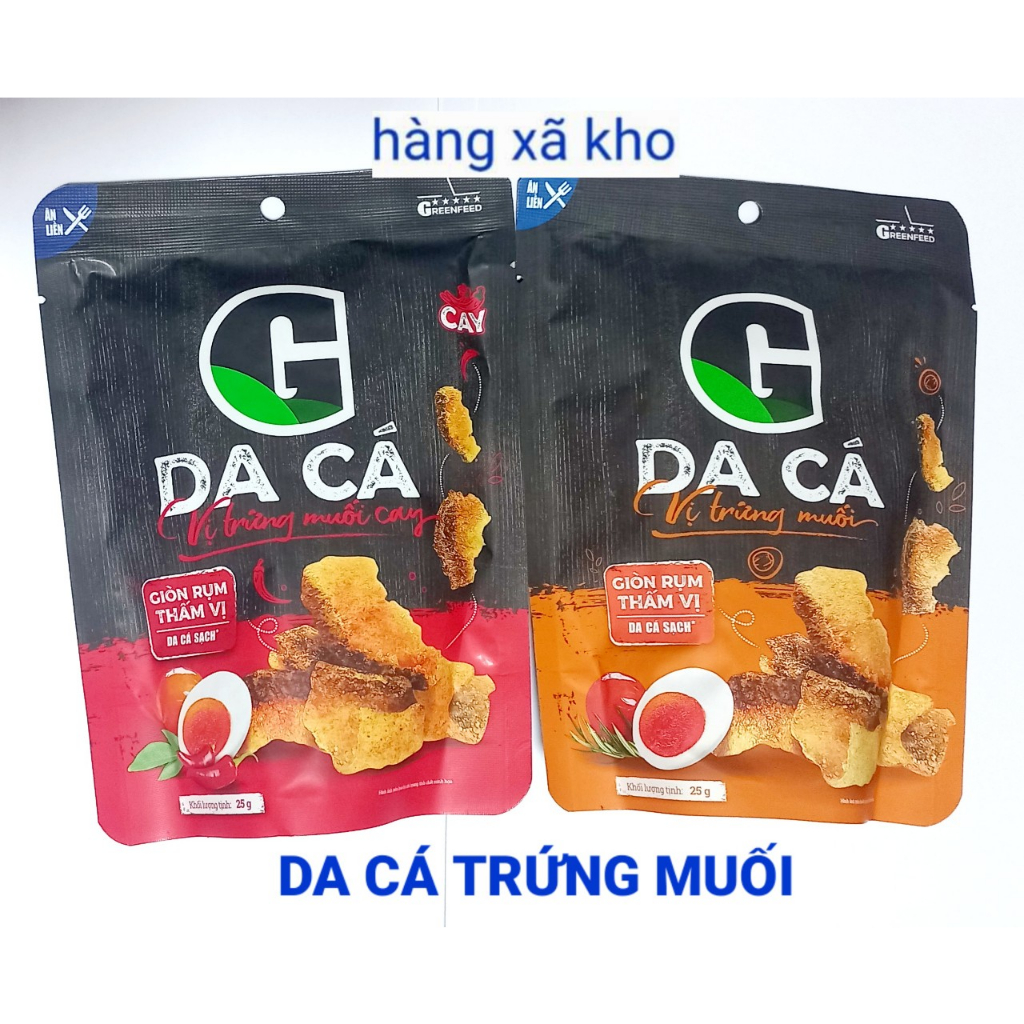 G kitchen Da cá trứng muối 25 g 2 vị,hsd:9/24