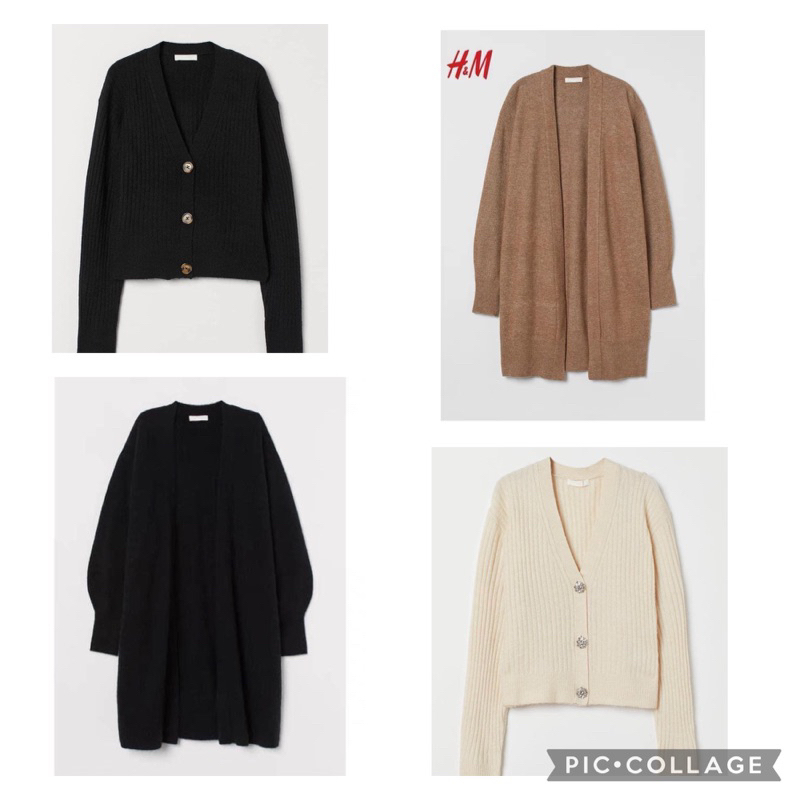 [AUTH] Áo cardigan len HM