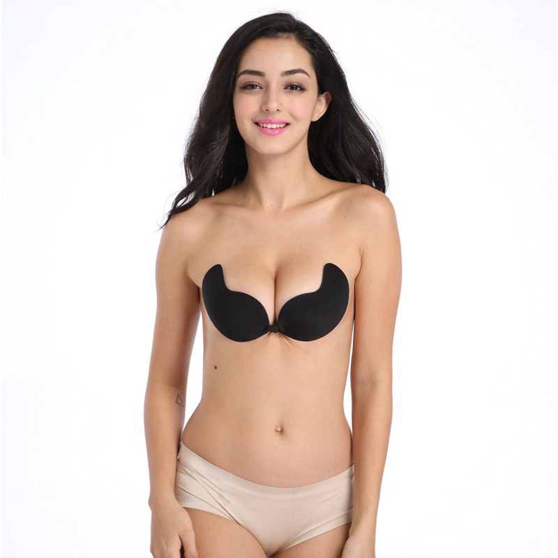 Miếng Dán Ngực Cài Trước Hình Quả Xoài Siêu dính nâng đẩy nhẹ - Áo Dán Silicon Cài Trước Loại Mỏng