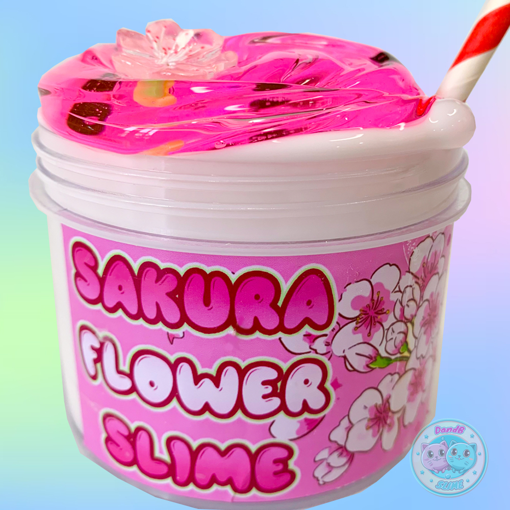 Sakura Flower Milk Slime 200ml - Chất Nhờn Ma quái kết hợp Slime Sữa/Clear/Cốm/Charm và Activator