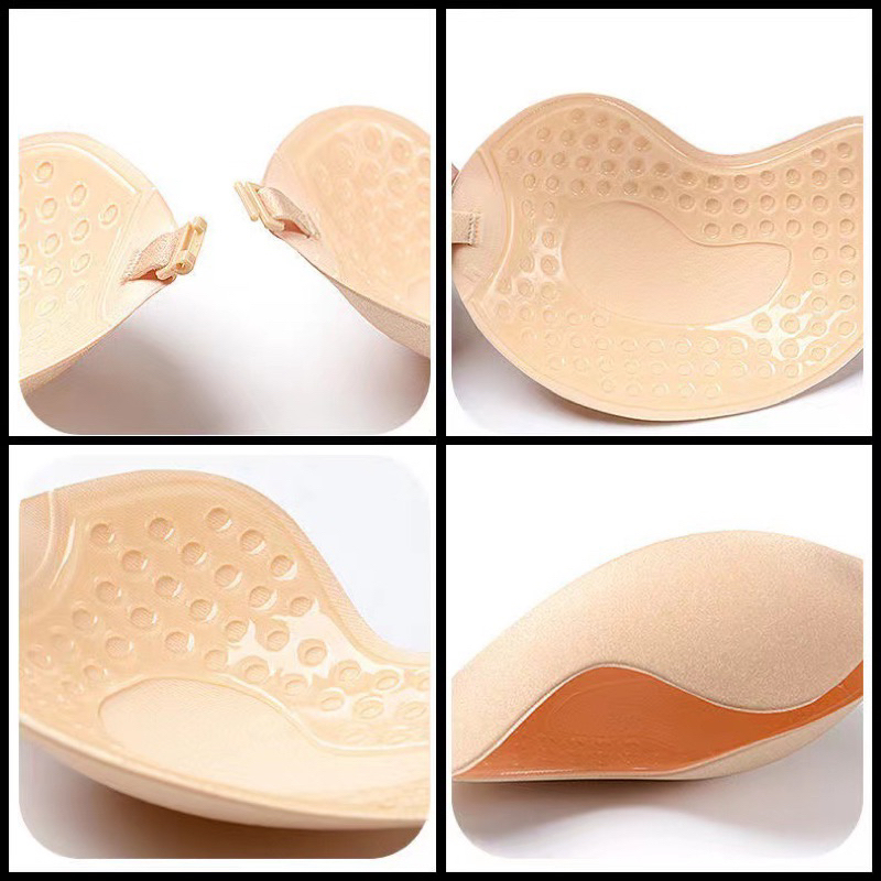 Miếng Dán Ngực Cài Trước Hình Quả Xoài Siêu dính nâng đẩy nhẹ - Áo Dán Silicon Cài Trước Loại Mỏng