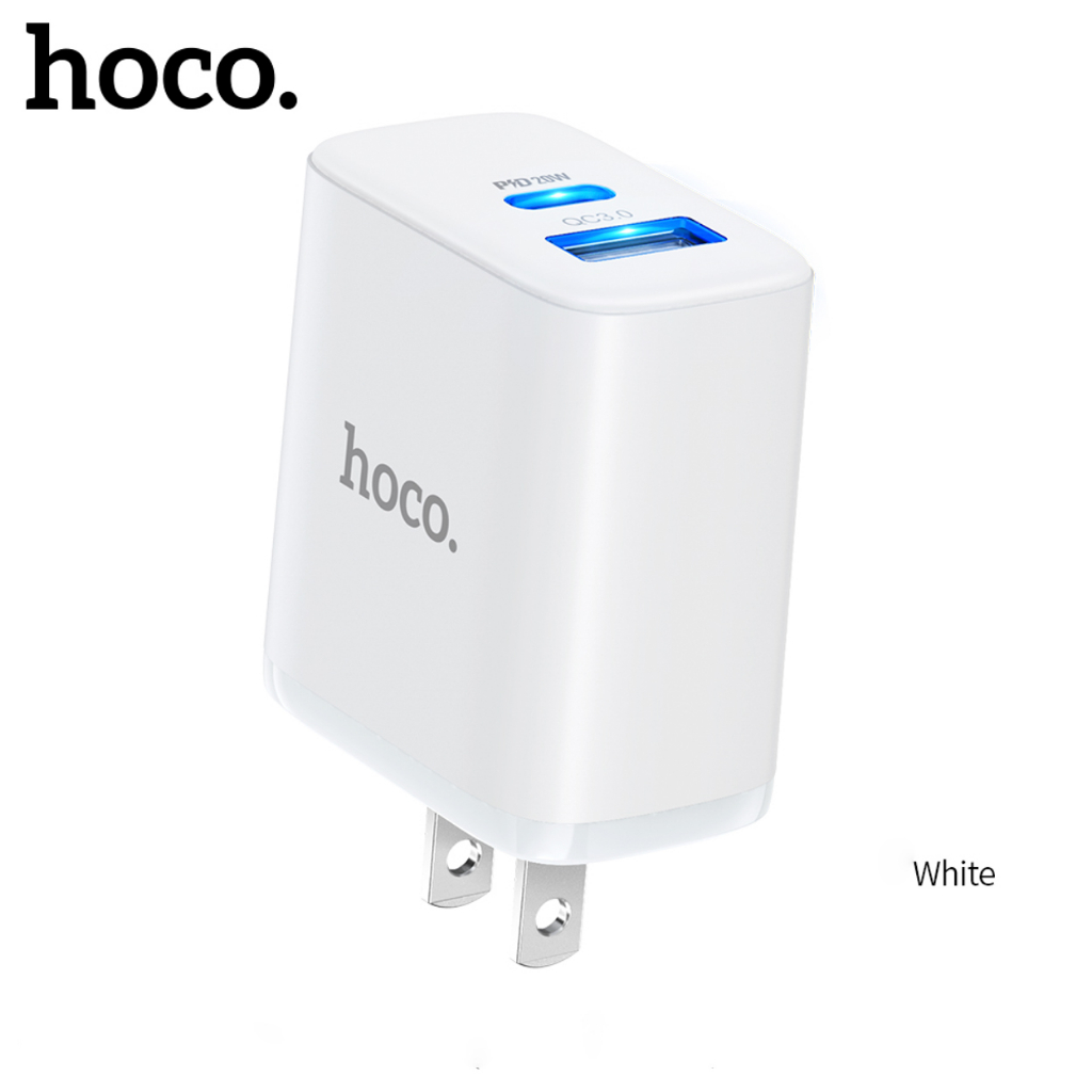 Hoco Chính Hãng Độc Quyền - Bộ sạc nhanh VN8 PD20W + QC3.0 (Max) có đèn báo sáng, tốc độ cao - Shin Case