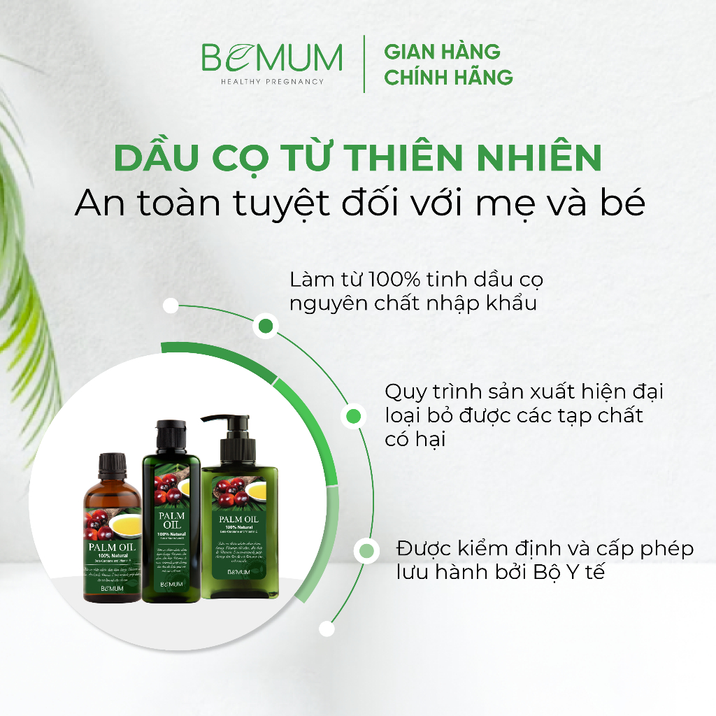 Tinh dầu cọ Chống rạn Palm Oil BEMUM 100ml