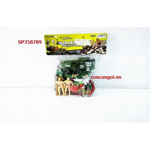 Túi lính mô hình quân sự xe tải, cano, lính..), 0055-S105 (Túi)