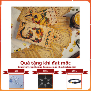 Bộ bài kỳ pháp minh thư - kinh dịch 64 quẻ - tặng kèm set ngọc 7 viên chakra