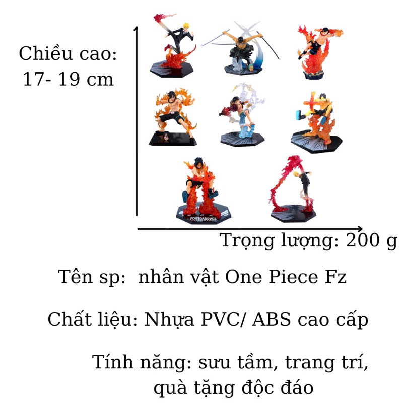 Mô hình one piece Luffy đấm gear 2 Fz dùng cú đấm lửa băng mũ rơm cao 17cm,figure nhân vật anime đảo hải tặc Luffy Store